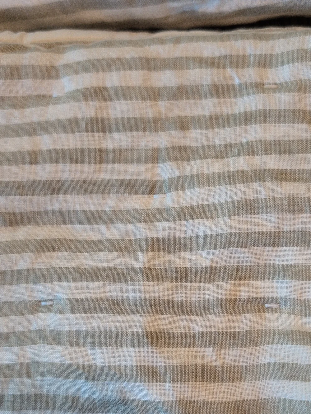 European Linen Patterned Quilted Sham Set - QNJRA074994 NWT.  Willow Leaf.